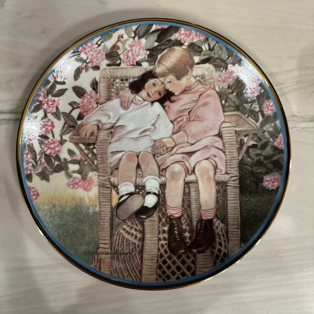 A Child’s Question by Jessie Willcox Smith Vintage Collector’s Plate 590